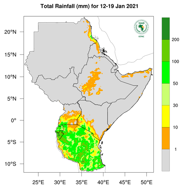 Rainfall forecast (Total mm)