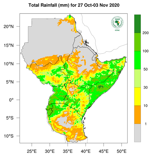 Rainfall forecast (Total mm)