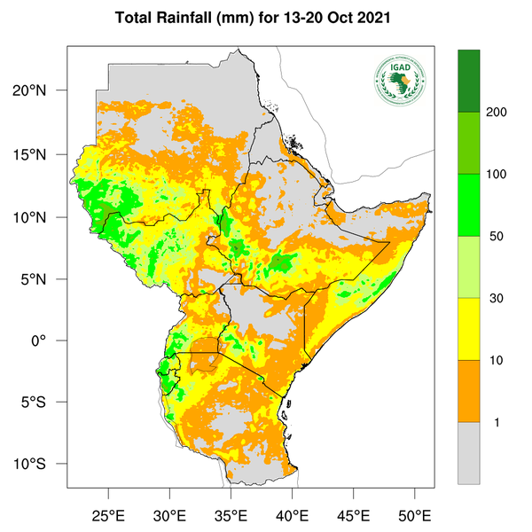 Rainfall forecast (Total mm)