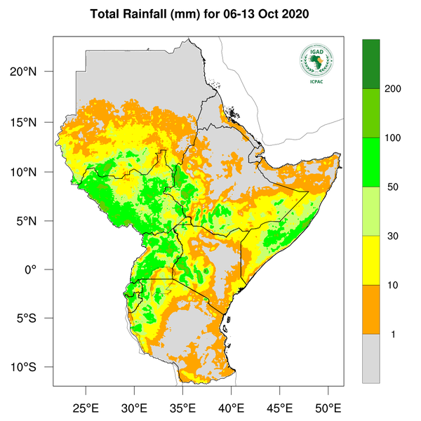 Rainfall forecast (Total mm)