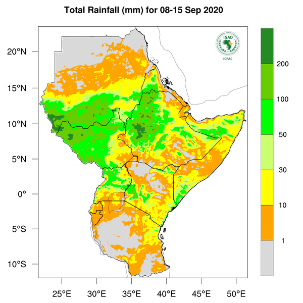 Rainfall forecast (Total mm)