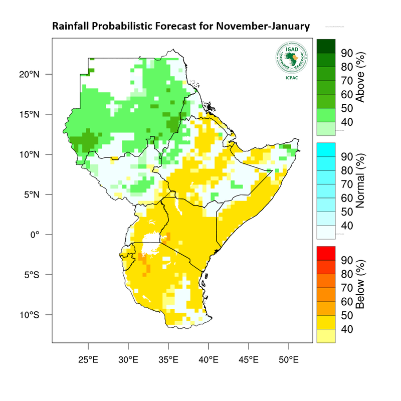 Rainfall forecast - November 2020 to January 2021 - IGAD Region.png