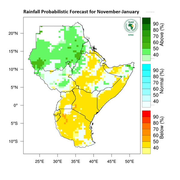 Rainfall forecast (Total mm)