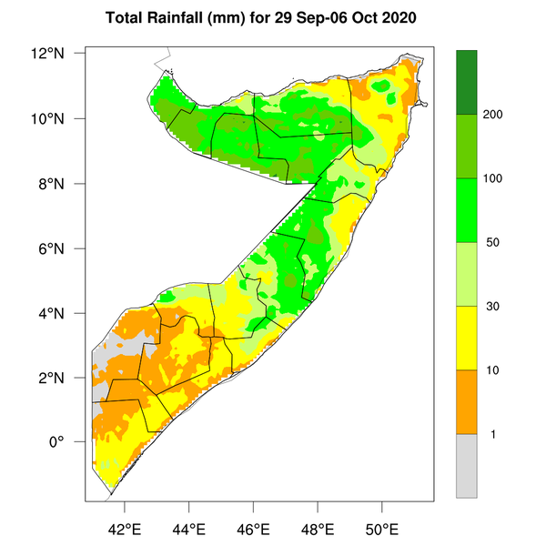 Rainfall forecast (Total mm)