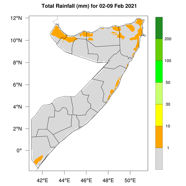Rainfall forecast (Total mm)