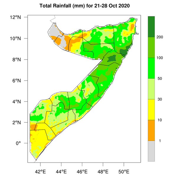 Rainfall forecast (Total mm)