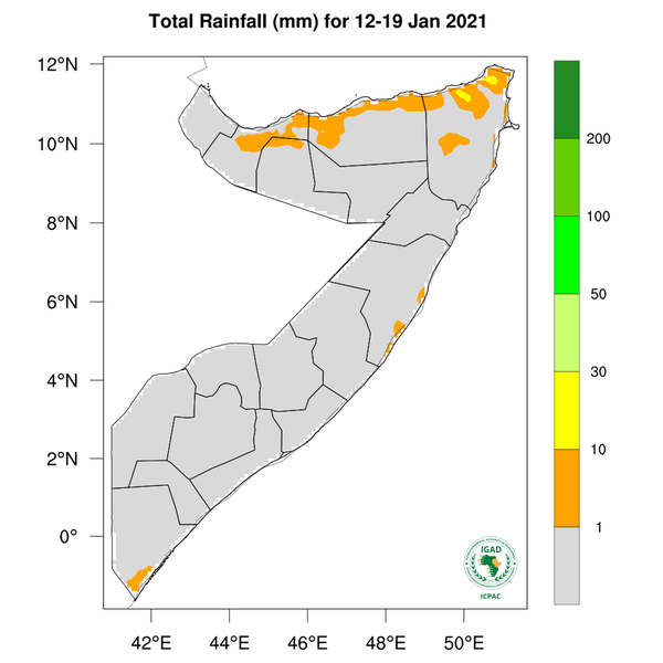 Rainfall forecast (Total mm)