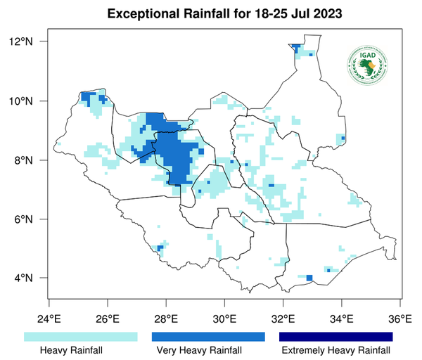 Heavy rainfall