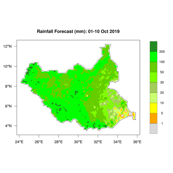 Rainfall forecast (Total mm)