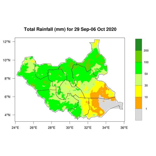 Rainfall forecast (Total mm)