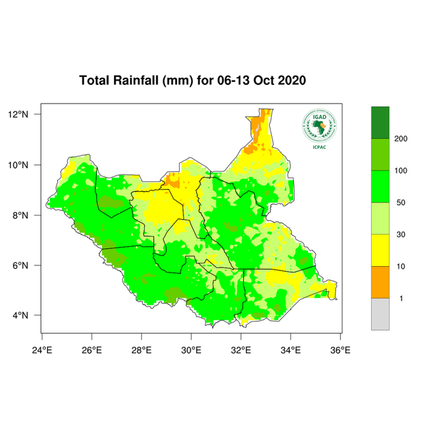 Rainfall forecast (Total mm)