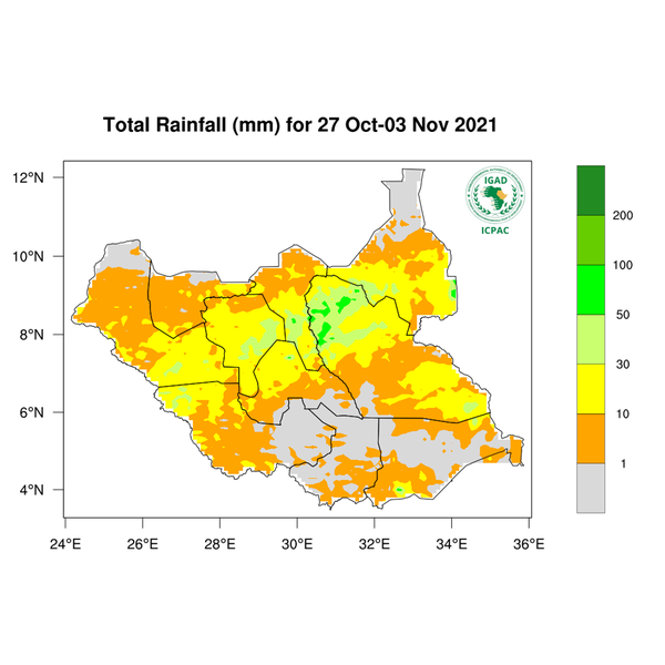 Rainfall forecast (Total mm)