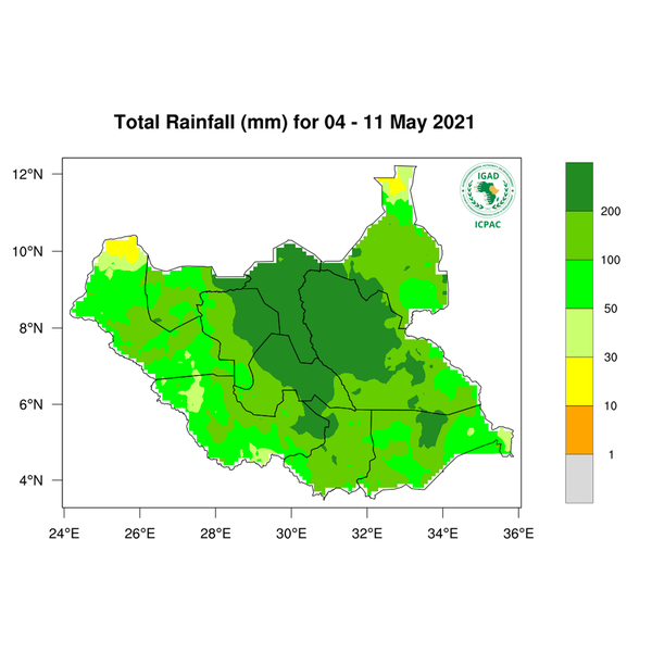 Rainfall forecast (Total mm)