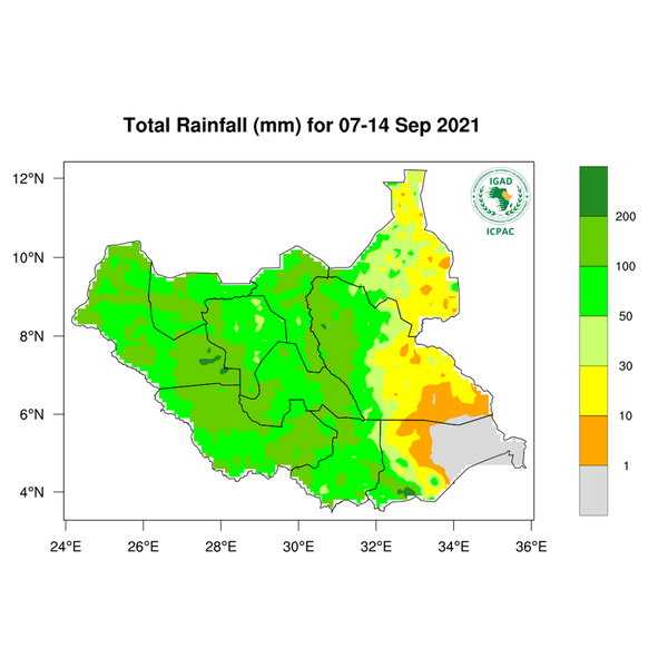 Rainfall forecast (Total mm)