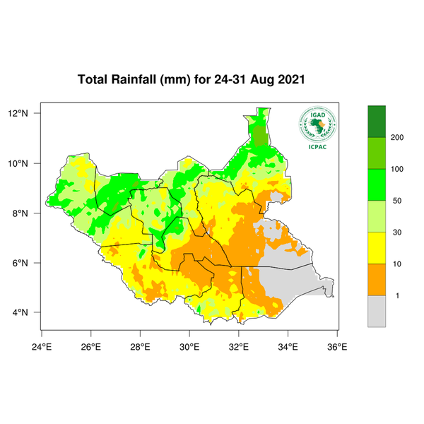 Rainfall forecast (Total mm)
