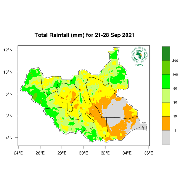 Rainfall forecast (Total mm)