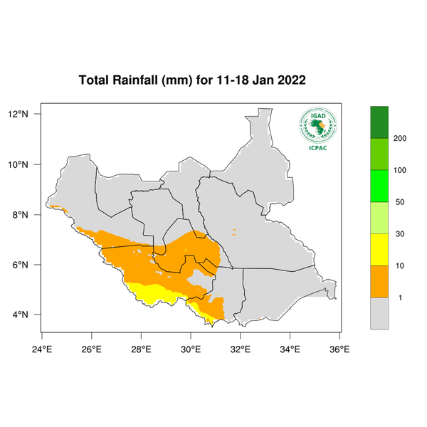 Rainfall forecast (Total mm)