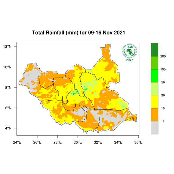 Rainfall forecast (Total mm)