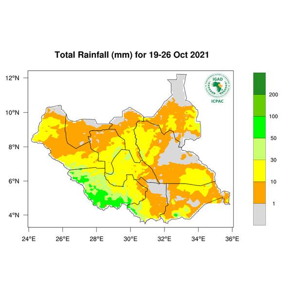 Rainfall forecast (Total mm)