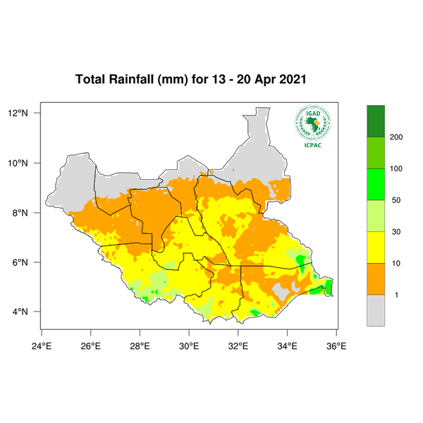 Rainfall forecast (Total mm)