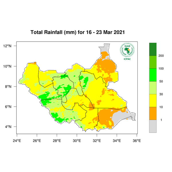 Rainfall forecast (Total mm)