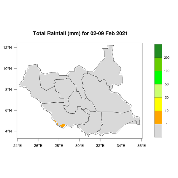 Rainfall forecast (Total mm)