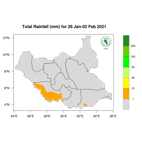 Rainfall forecast (Total mm)