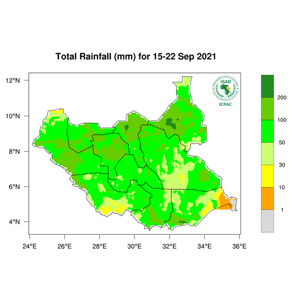 Rainfall forecast (Total mm)