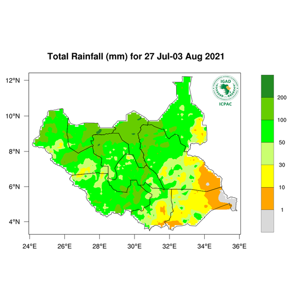 Rainfall forecast (Total mm)