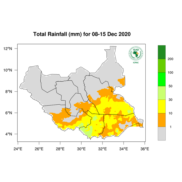 Rainfall forecast (Total mm)