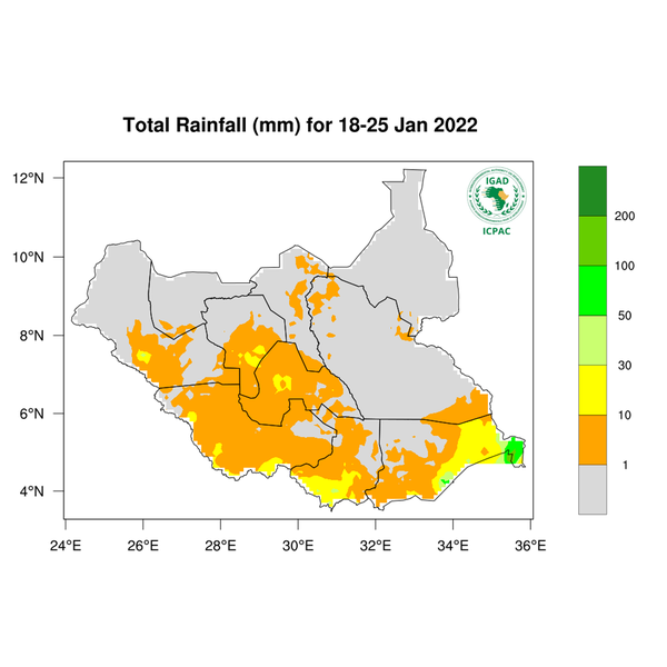 Rainfall forecast (Total mm)