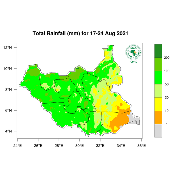 Rainfall forecast (Total mm)