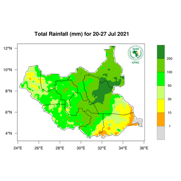 Rainfall forecast (Total mm)