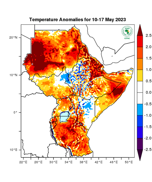 Temperature forecast (Anomalies)