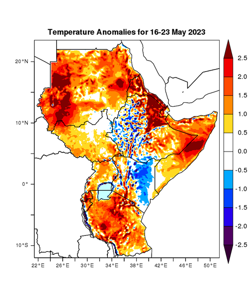 Temperature forecast (Anomalies)