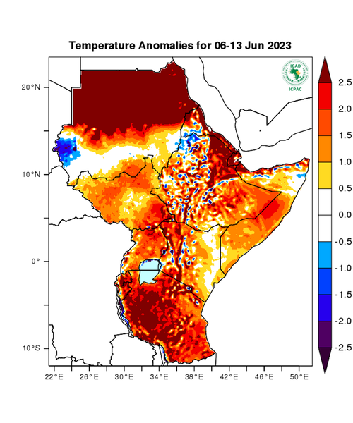 Temperature forecast (Anomalies)