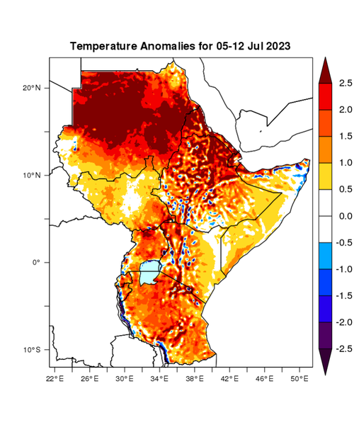 Temperature forecast (Anomalies)
