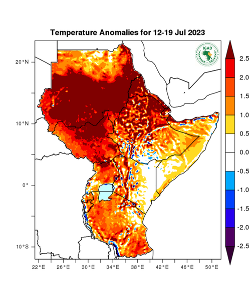 Temperature forecast (Anomalies)