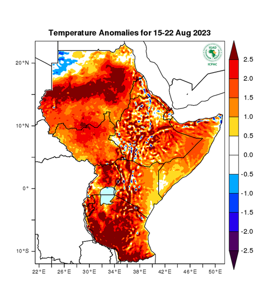 Temperature forecast (Anomalies)