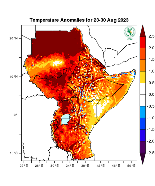Temperature forecast (Anomalies)