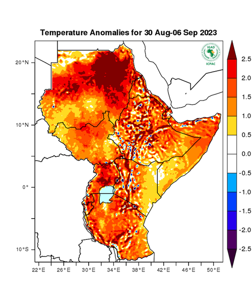 Temperature forecast (Anomalies)