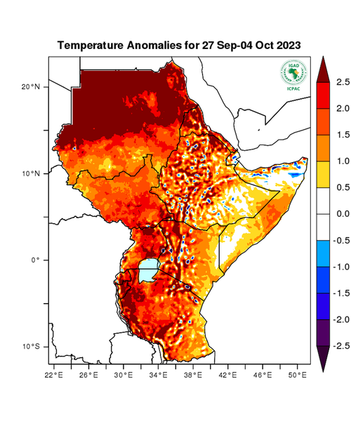 Temperature forecast (Anomalies)