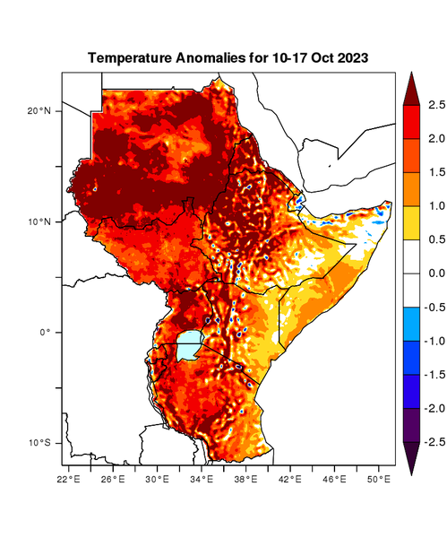 Temperature forecast (Anomalies)