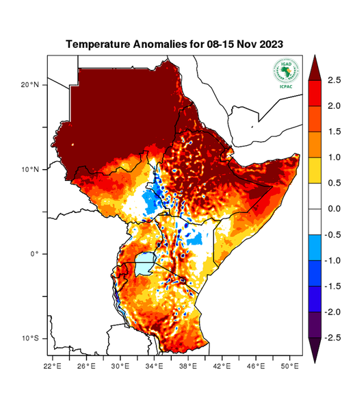 Temperature forecast (Anomalies)