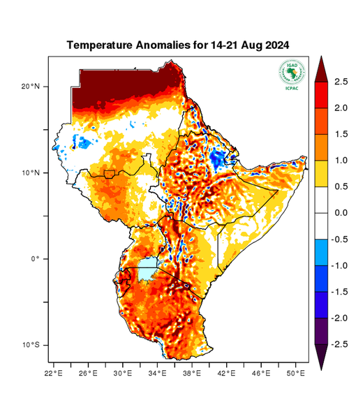 Temperature forecast (Anomalies)