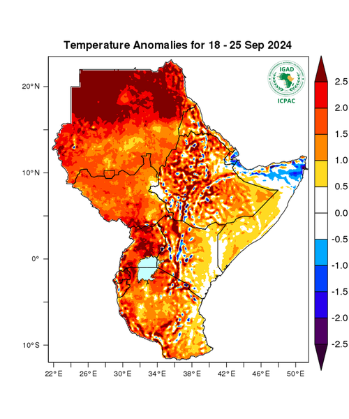 Temperature forecast (Anomalies)