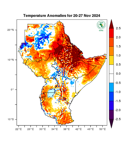 Temperature forecast (Anomalies)