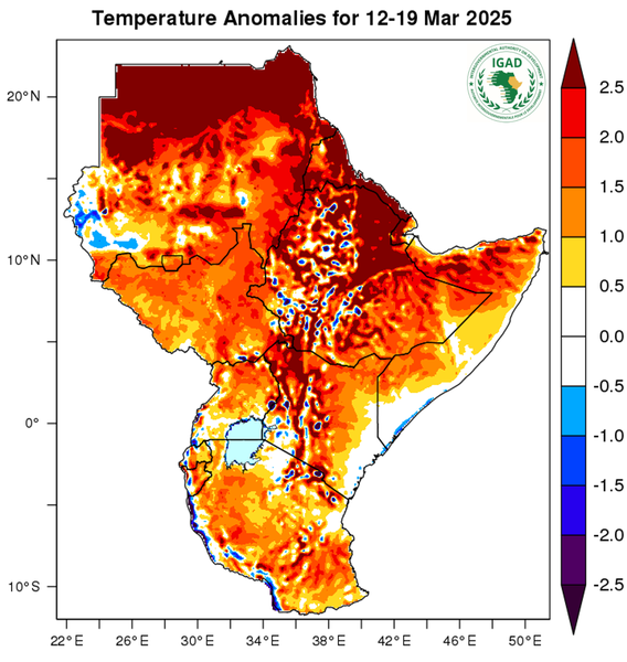 Temperature forecast (Anomalies)