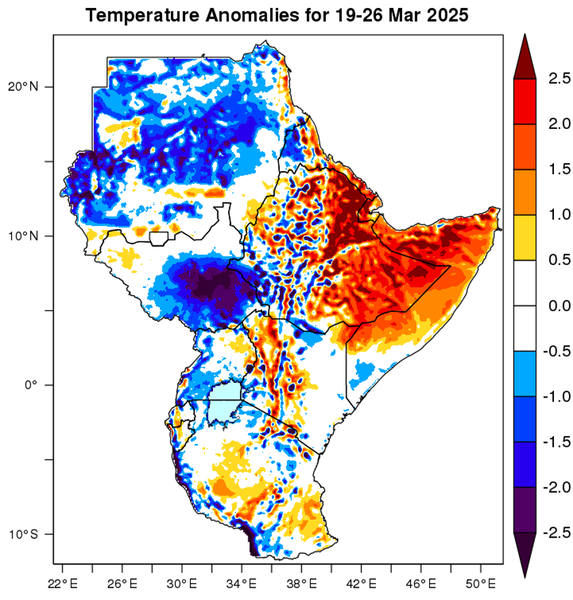 Temperature forecast (Anomalies)