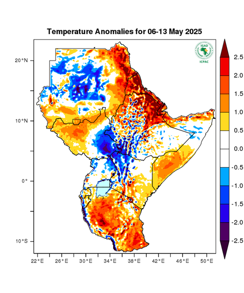 Temperature forecast (Anomalies)